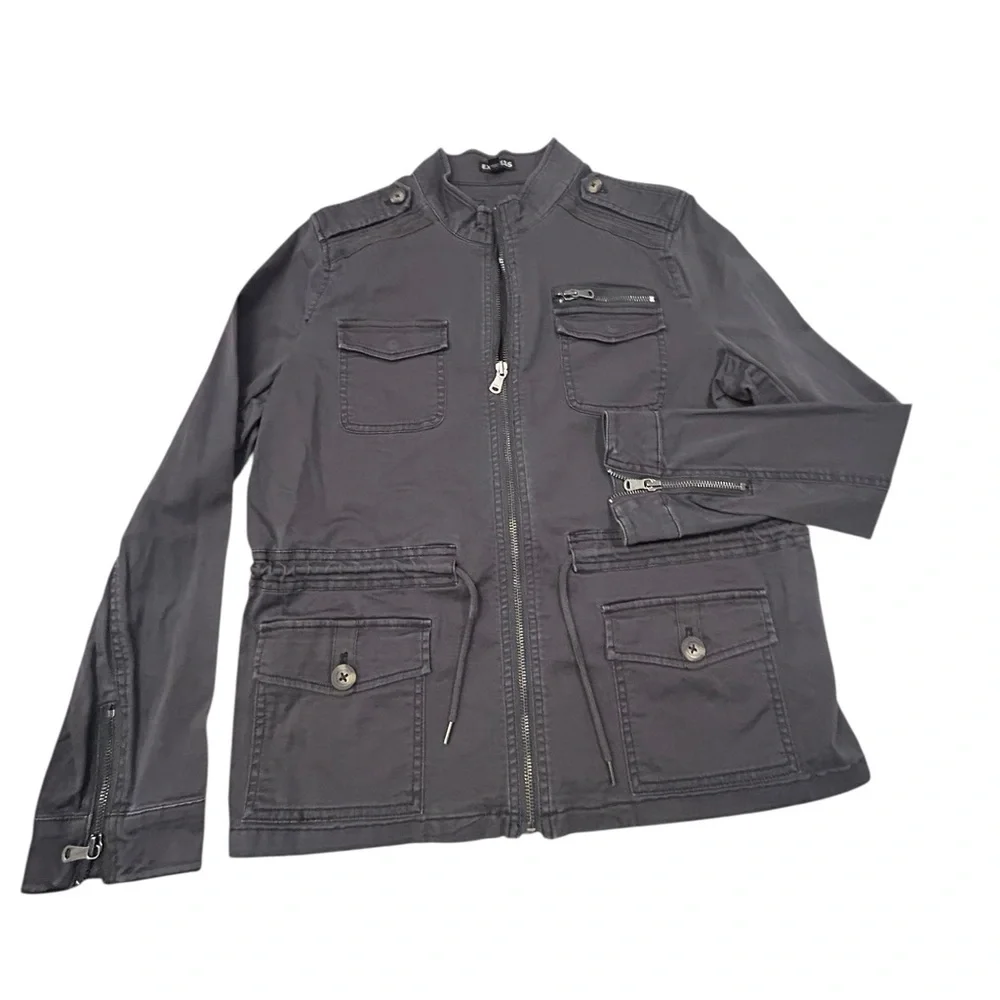 Express Women’s Field Utility‎ Jacket Multi Pocket Zippered Medium